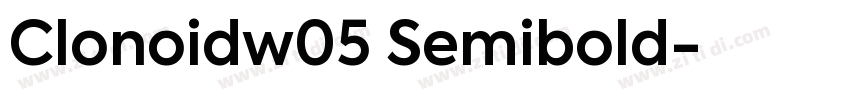 Clonoidw05 Semibold字体转换